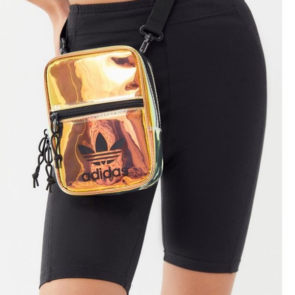 ADIDAS iridescent holographic cross body bag NWT - Picture 2 of 8